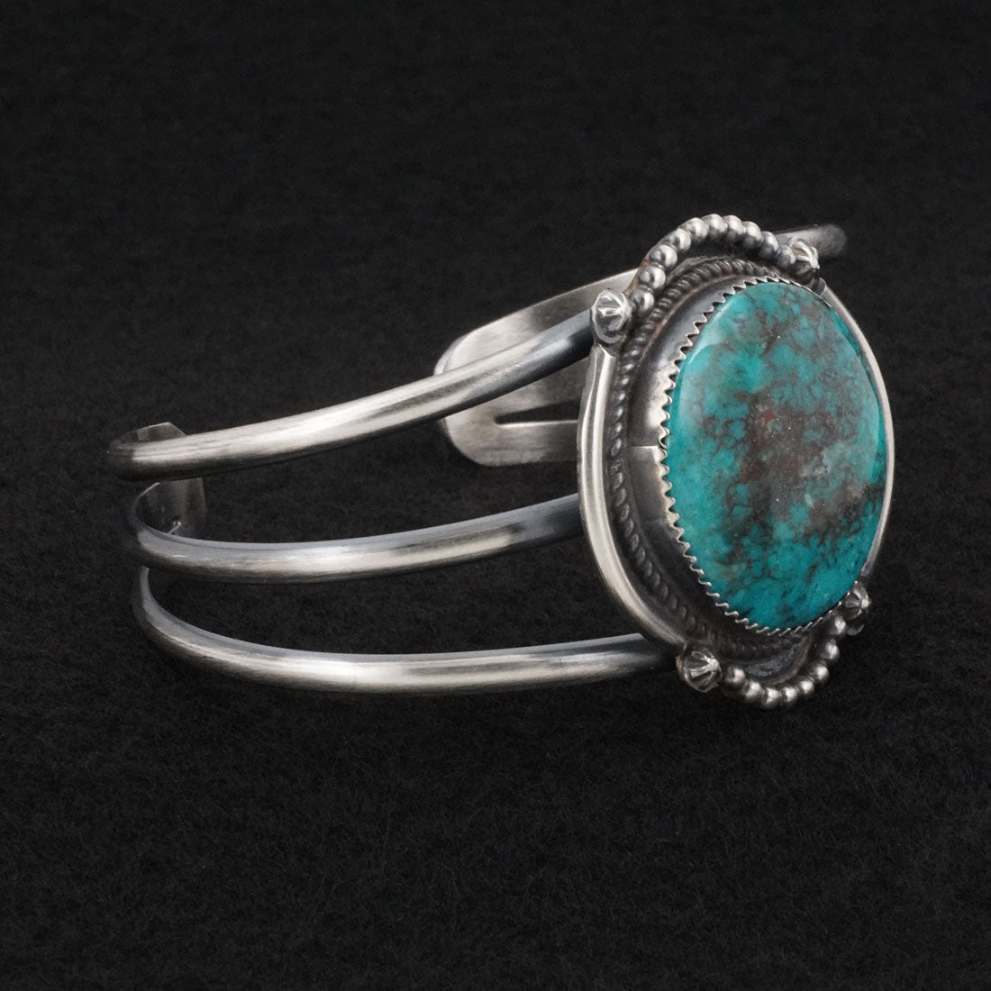 Leslie Nez Turquoise & Sterling Silver Bracelet