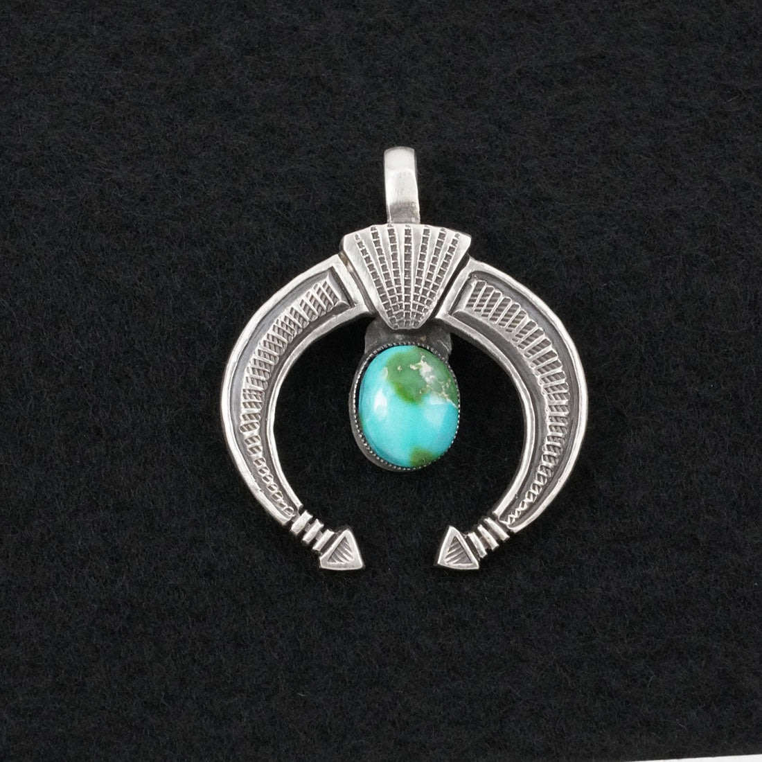 Calvin Martinez Turquoise & Sterling Silver Pendant