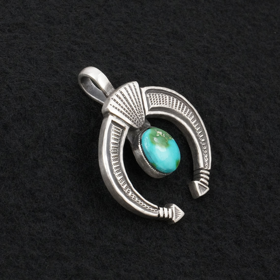 Calvin Martinez Turquoise & Sterling Silver Pendant