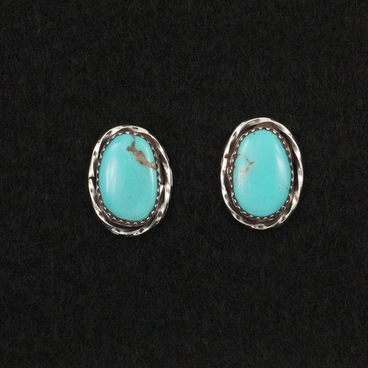 Ernest Hawthorne Turquoise & Sterling Silver Earrings