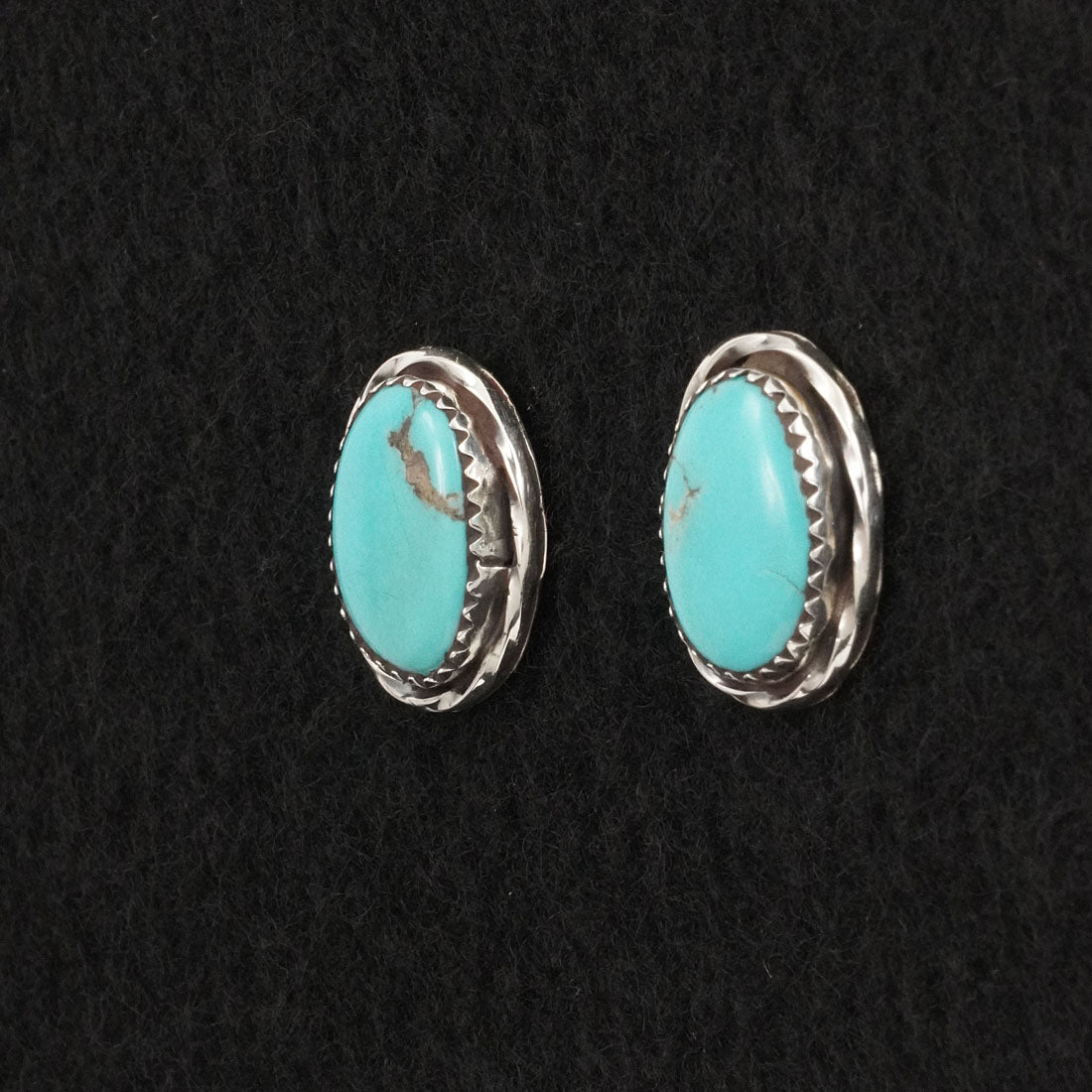 Ernest Hawthorne Turquoise & Sterling Silver Earrings