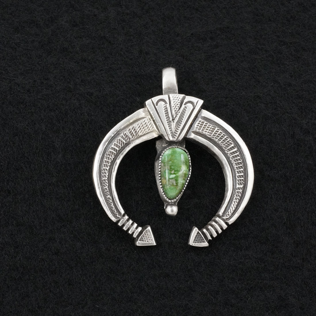Calvin Martinez Turquoise & Sterling Silver Pendant
