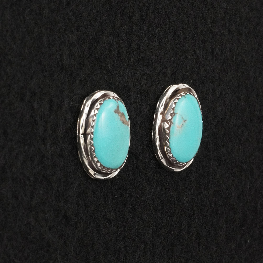 Ernest Hawthorne Turquoise & Sterling Silver Earrings