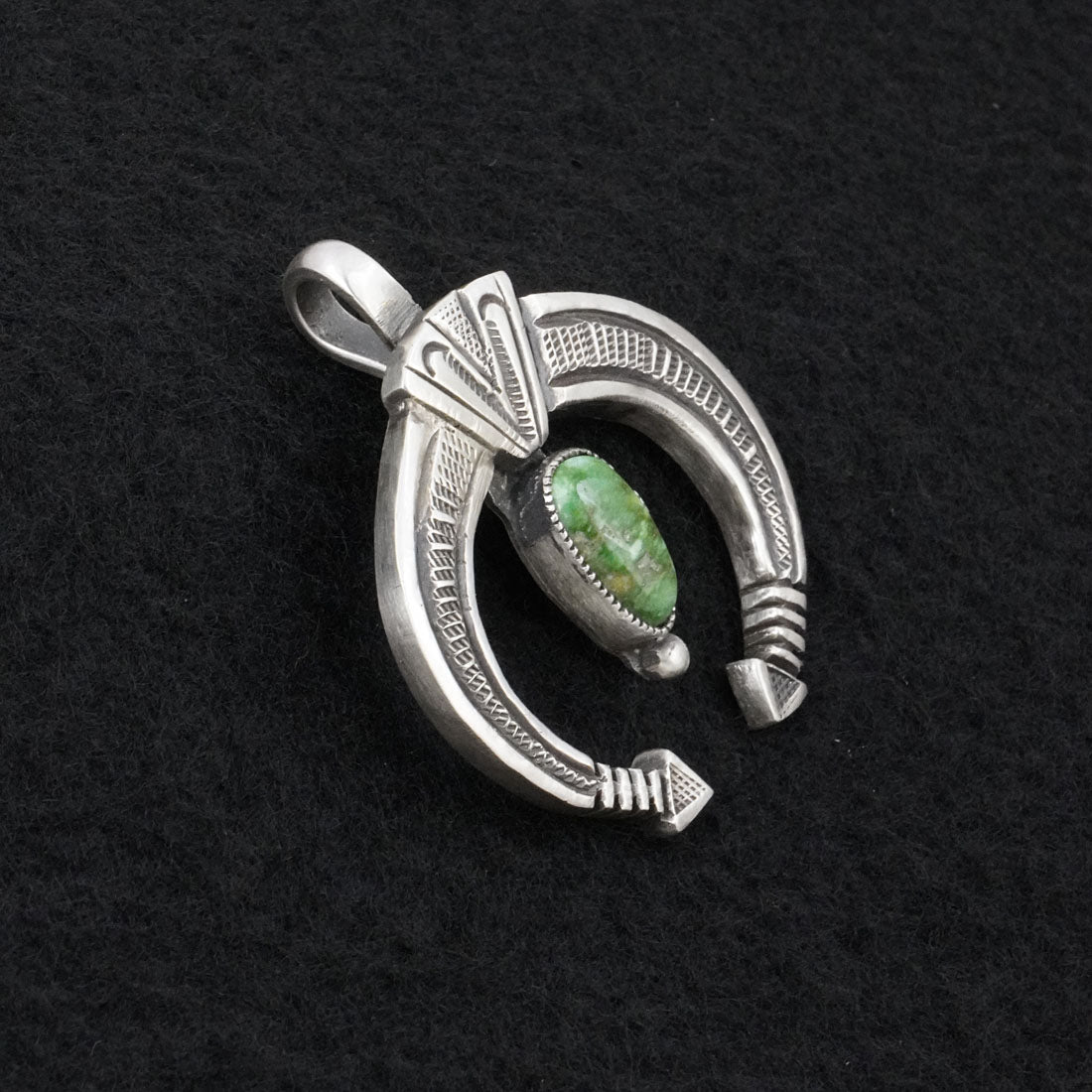 Calvin Martinez Turquoise & Sterling Silver Pendant
