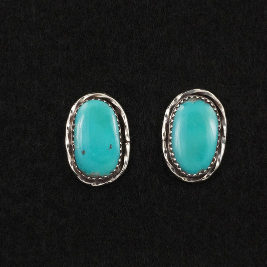 Ernest Hawthorne Turquoise & Sterling Silver Earrings