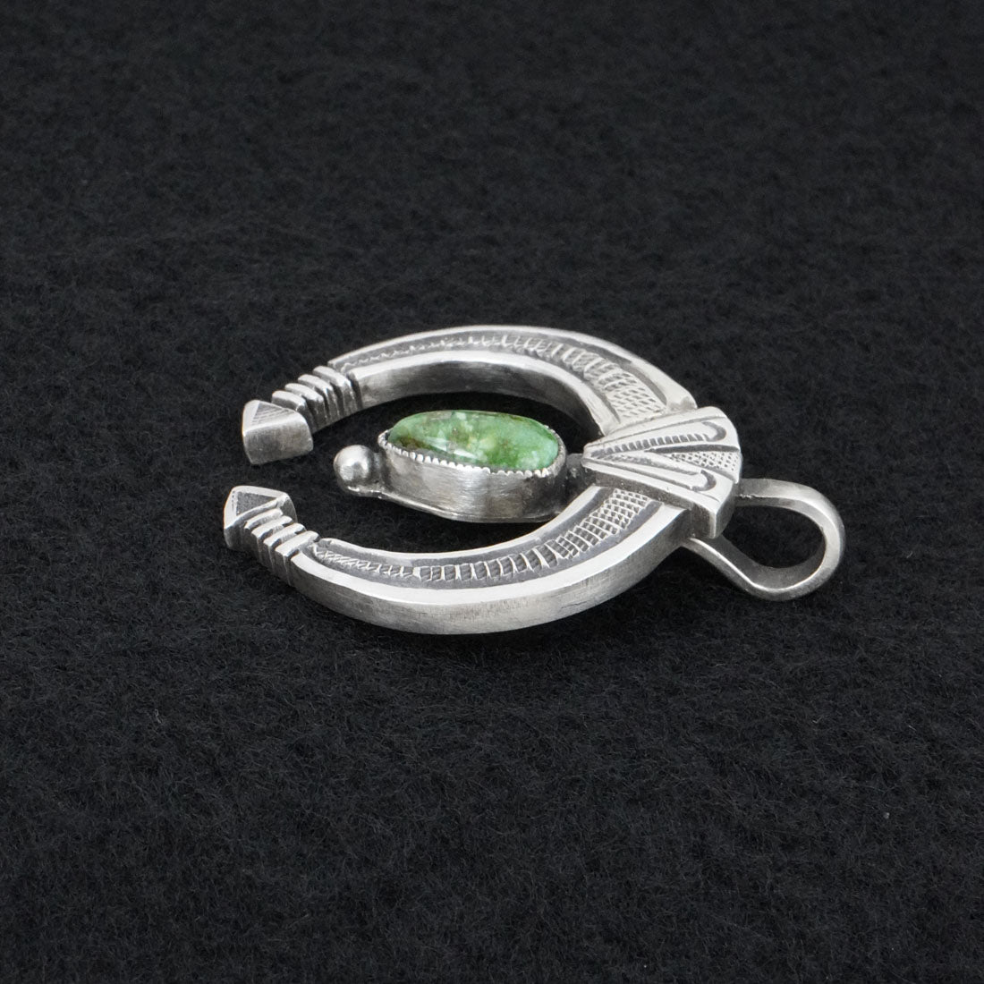 Calvin Martinez Turquoise & Sterling Silver Pendant