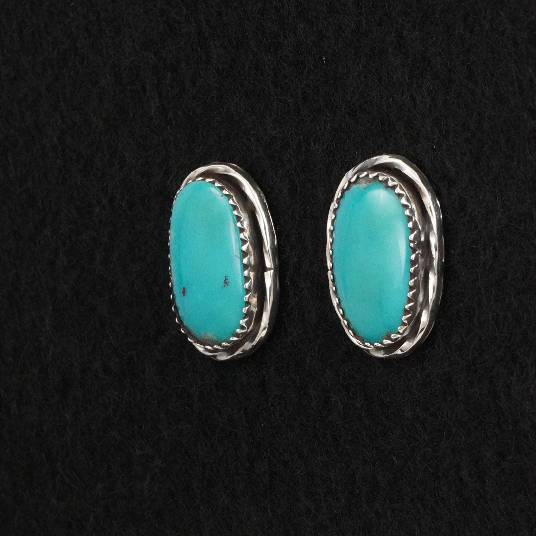 Ernest Hawthorne Turquoise & Sterling Silver Earrings