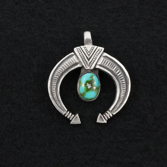 Calvin Martinez Turquoise & Sterling Silver Pendant
