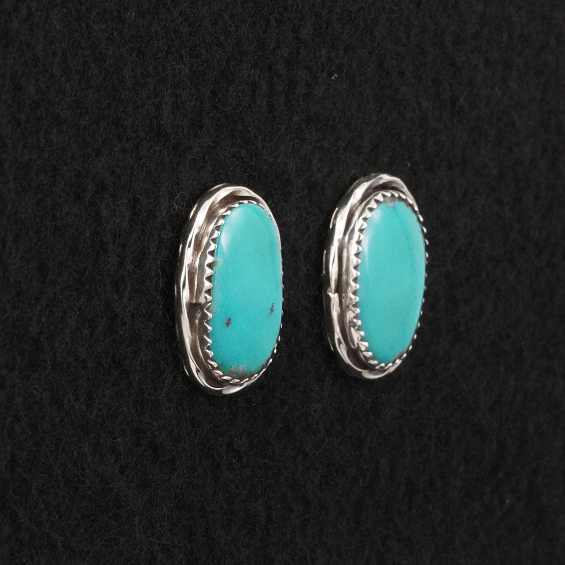 Ernest Hawthorne Turquoise & Sterling Silver Earrings