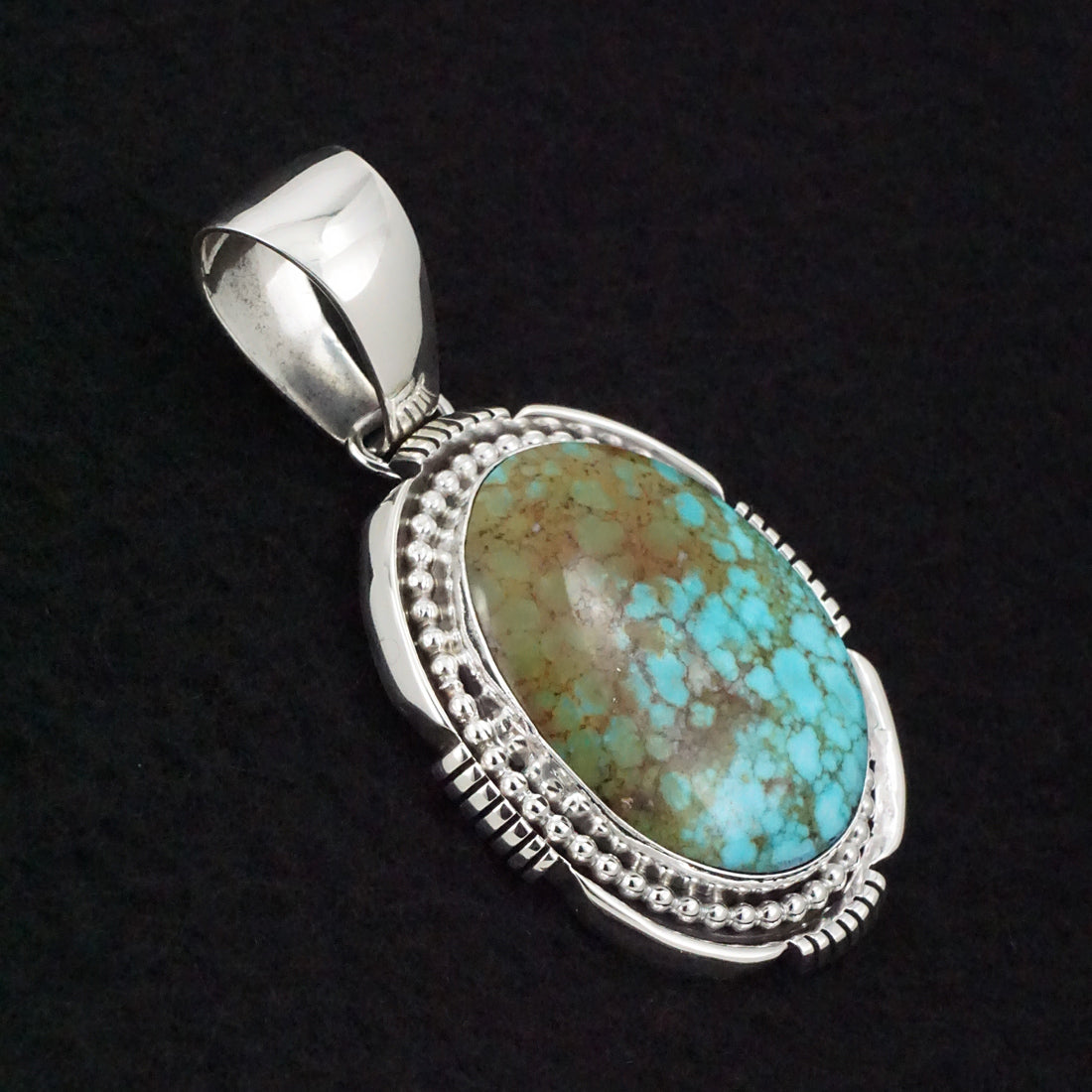 Paul Livingston Turquoise & Sterling Silver Pendant