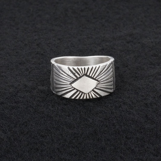Calvin Martinez & Sterling Silver Ring Size 10.5