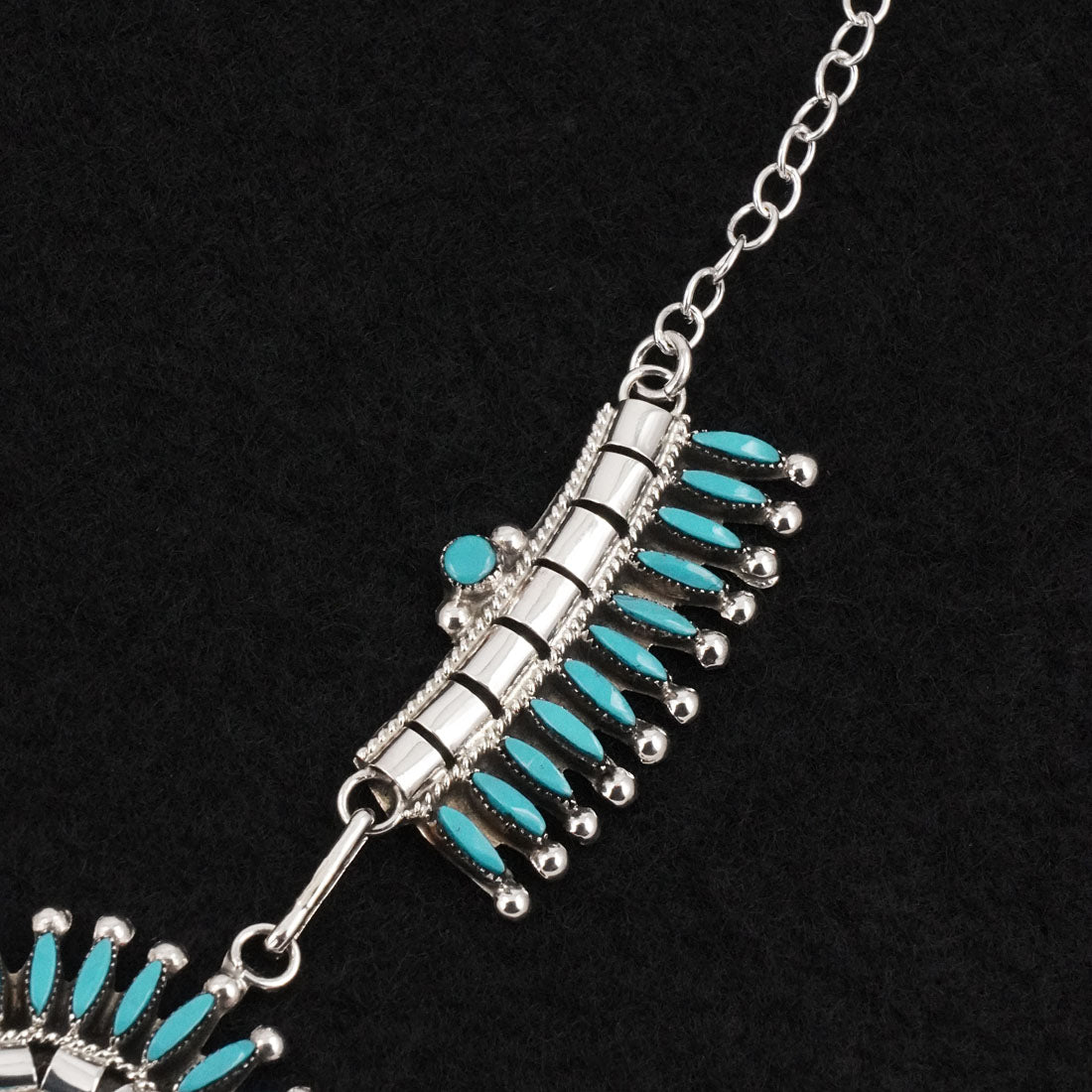 Dan Etsate Turquoise & Sterling Silver Necklace Set