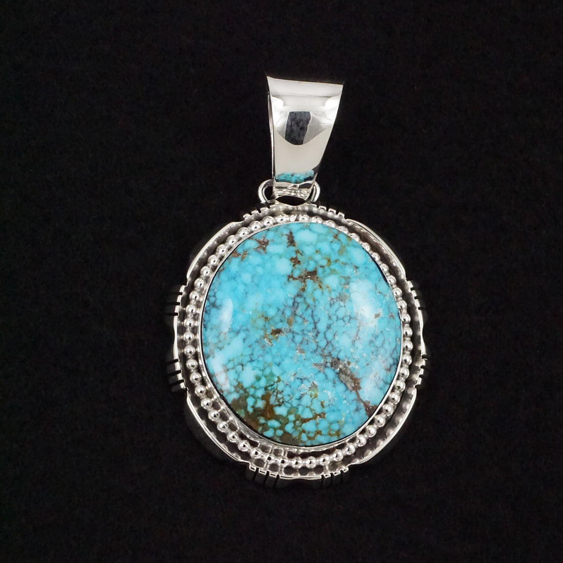 Paul Livingston Turquoise & Sterling Silver Pendant