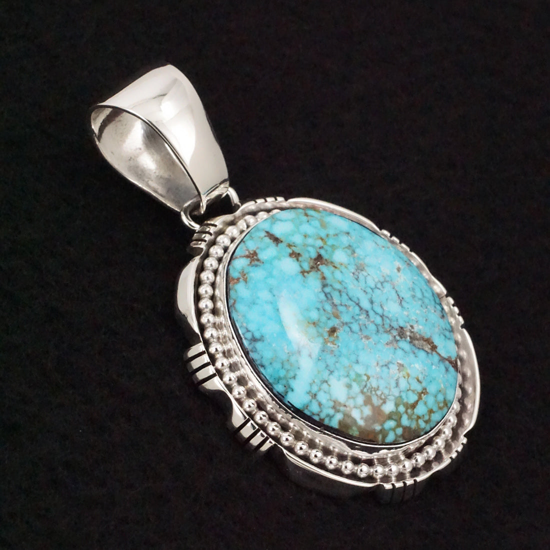 Paul Livingston Turquoise & Sterling Silver Pendant