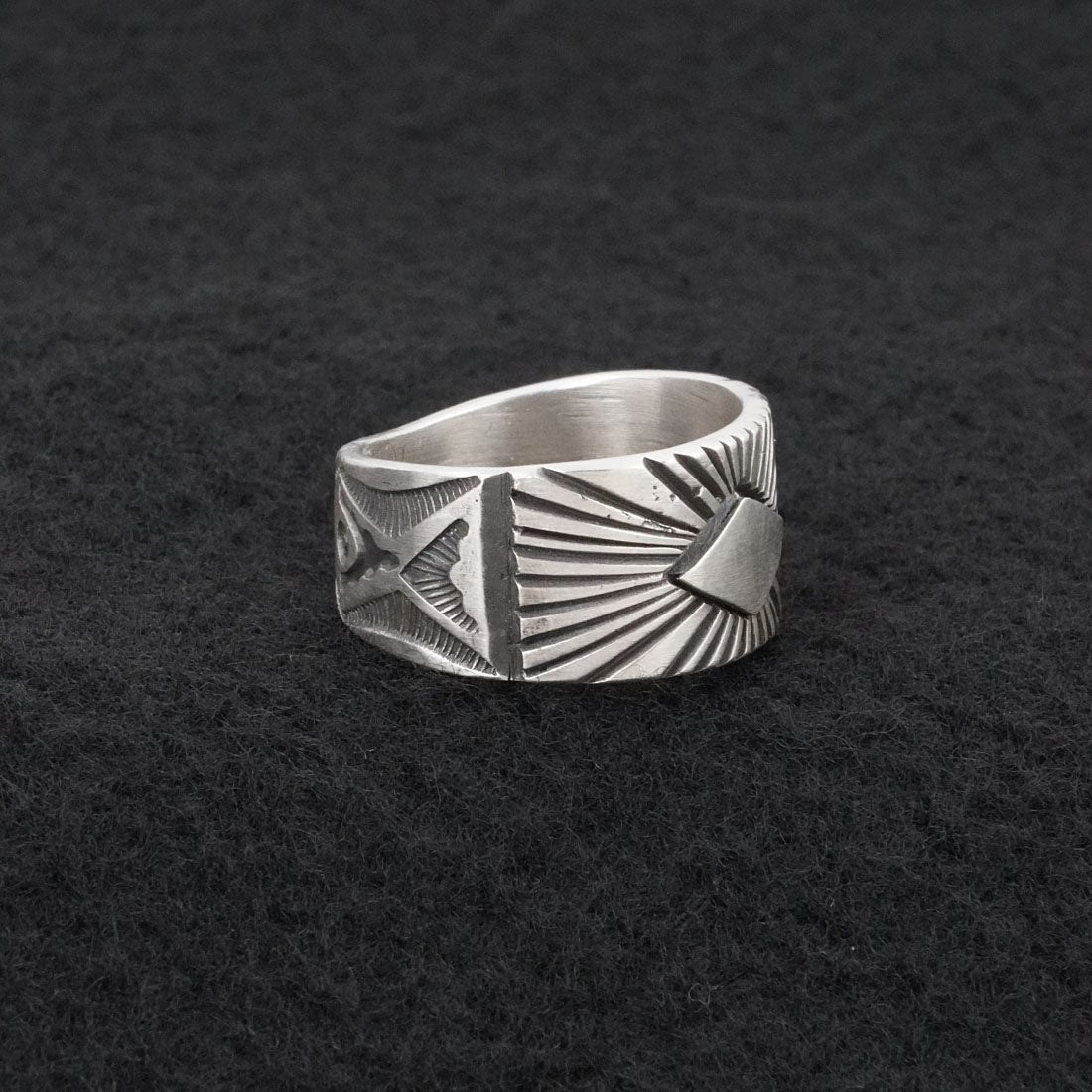 Calvin Martinez & Sterling Silver Ring Size 10.5
