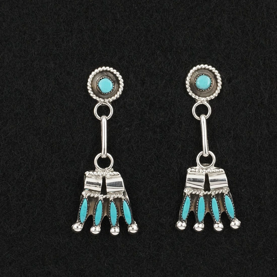 Dan Etsate Turquoise & Sterling Silver Necklace Set