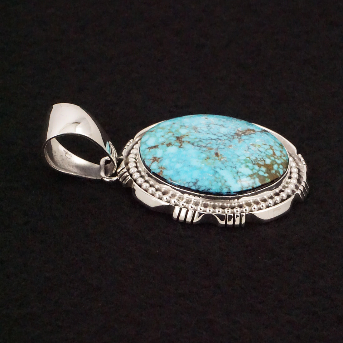 Paul Livingston Turquoise & Sterling Silver Pendant