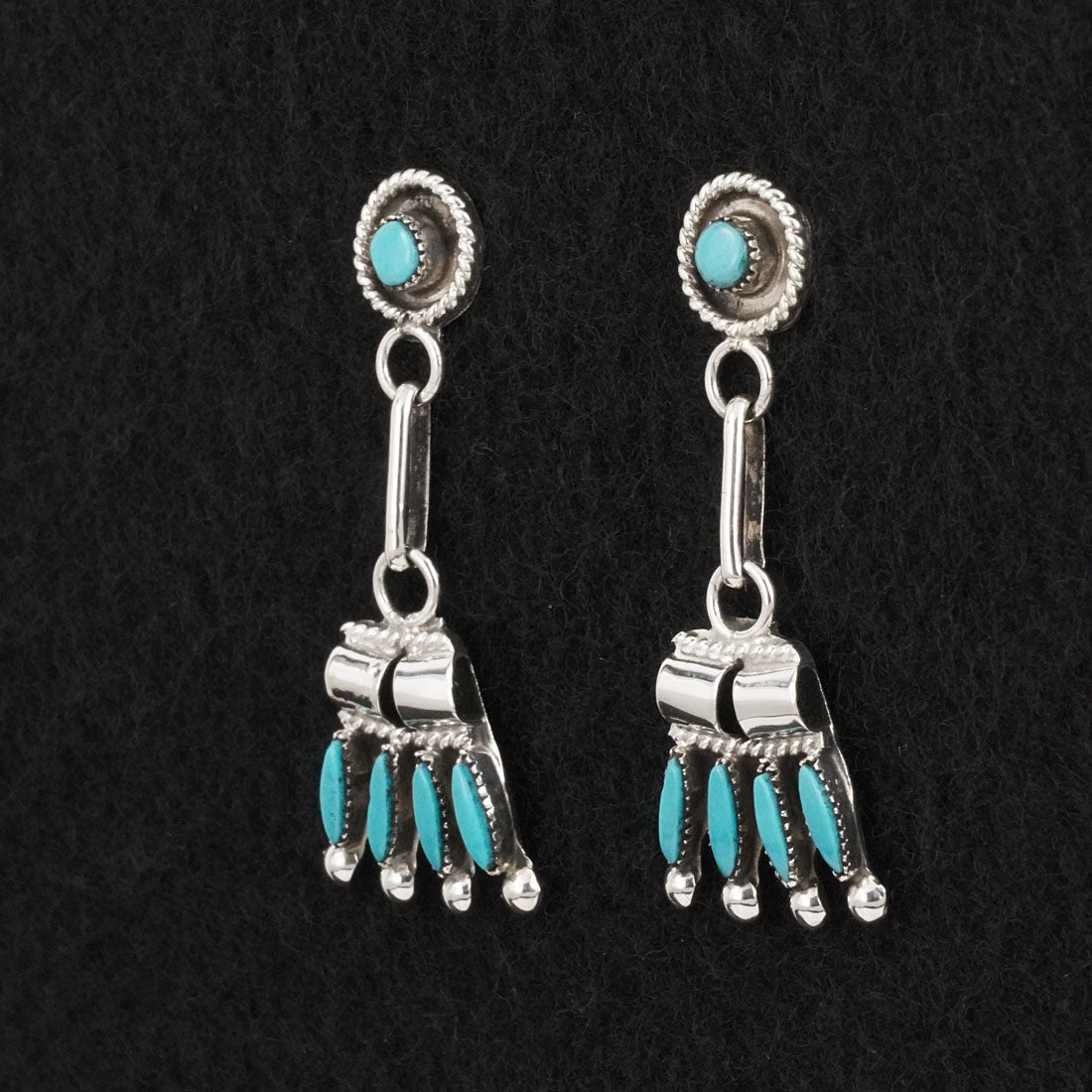 Dan Etsate Turquoise & Sterling Silver Necklace Set