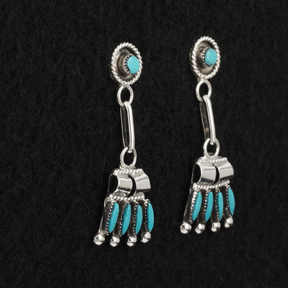Dan Etsate Turquoise & Sterling Silver Necklace Set