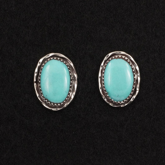 Ernest Hawthorne Turquoise & Sterling Silver Earrings
