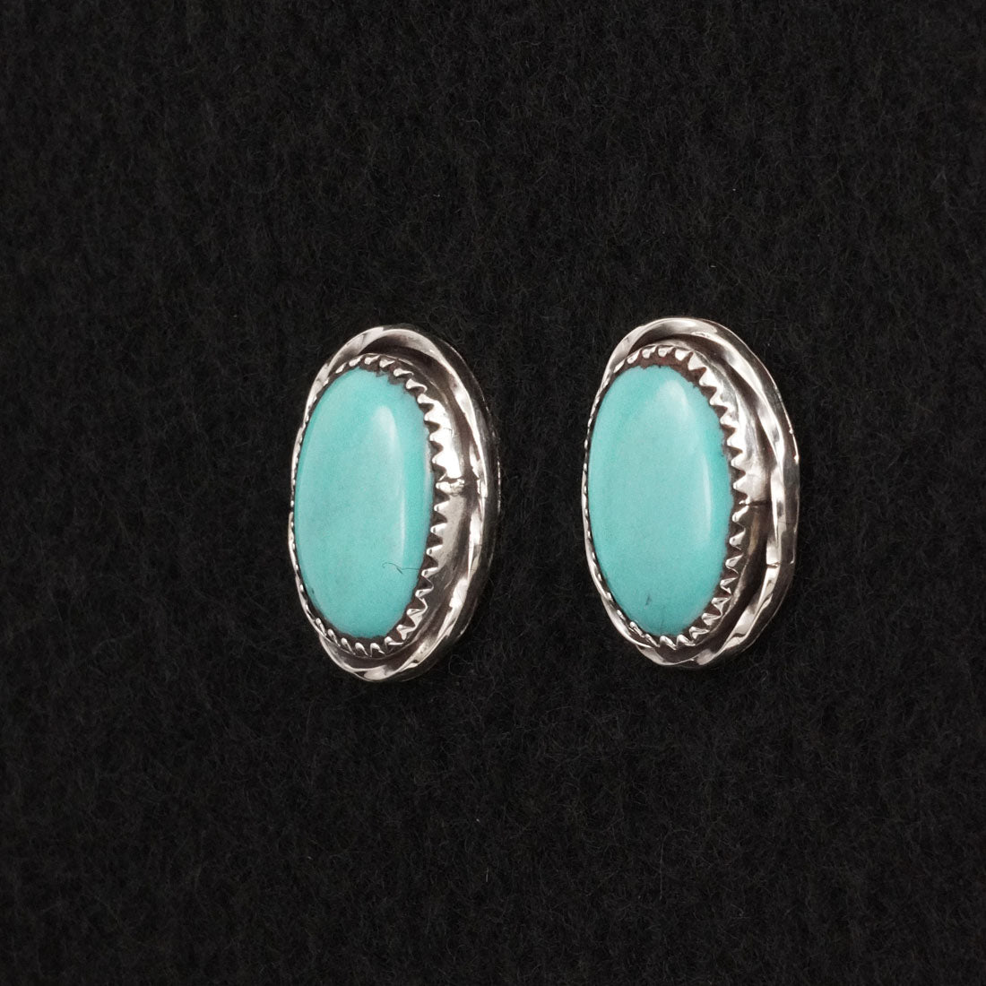 Ernest Hawthorne Turquoise & Sterling Silver Earrings