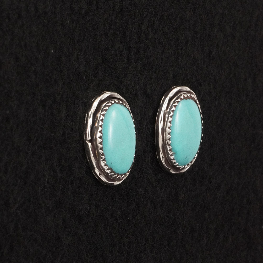 Ernest Hawthorne Turquoise & Sterling Silver Earrings