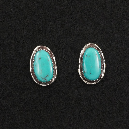 Ernest Hawthorne Turquoise & Sterling Silver Earrings