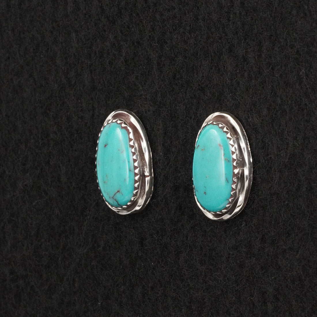 Ernest Hawthorne Turquoise & Sterling Silver Earrings