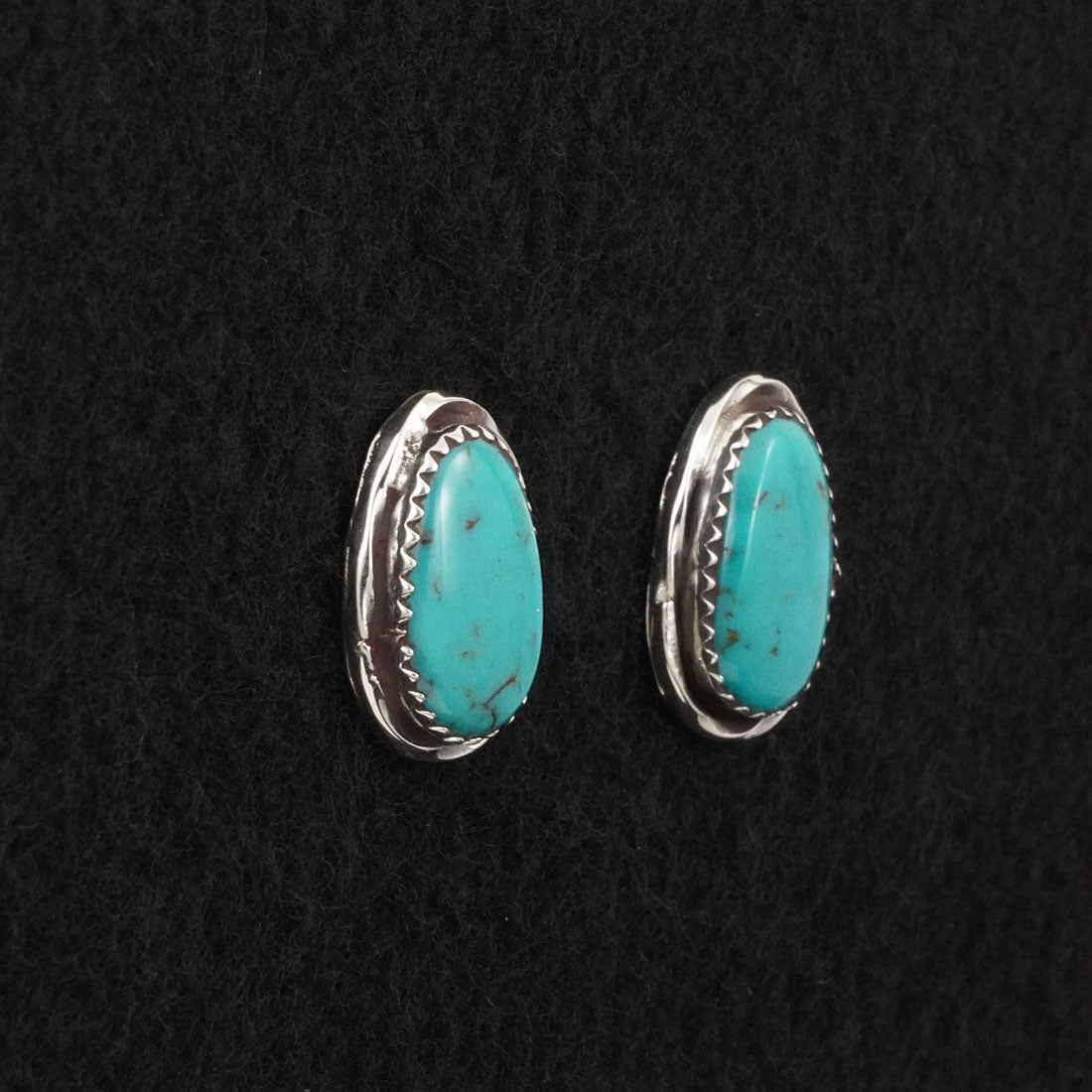 Ernest Hawthorne Turquoise & Sterling Silver Earrings