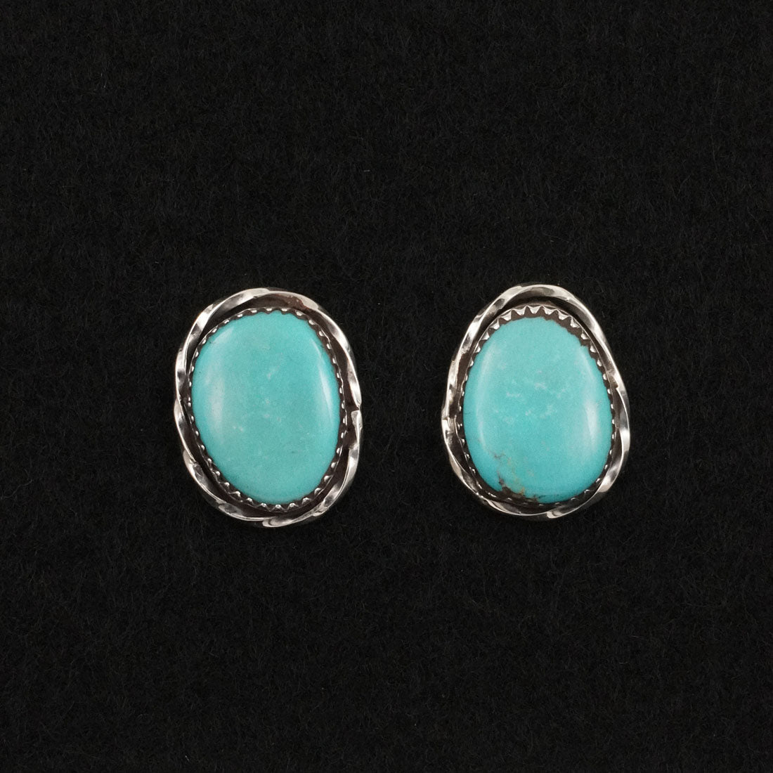 Ernest Hawthorne Turquoise & Sterling Silver Earrings