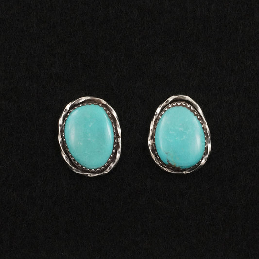 Ernest Hawthorne Turquoise & Sterling Silver Earrings