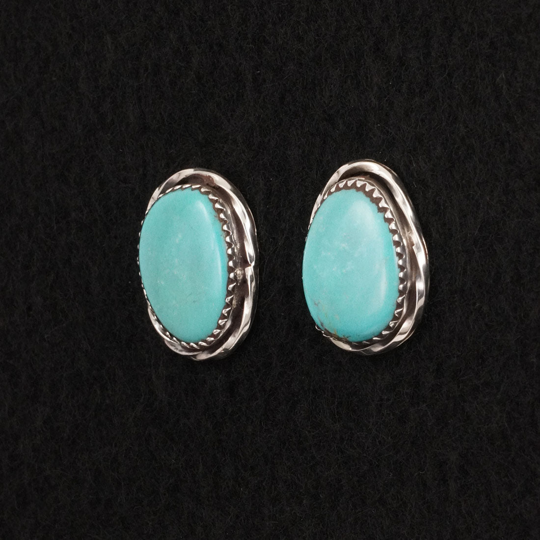Ernest Hawthorne Turquoise & Sterling Silver Earrings