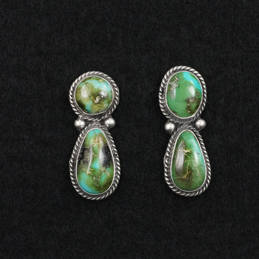 Eugene Gruber Turquoise & Sterling Silver Earrings