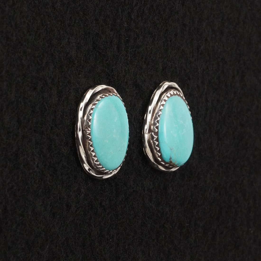 Ernest Hawthorne Turquoise & Sterling Silver Earrings