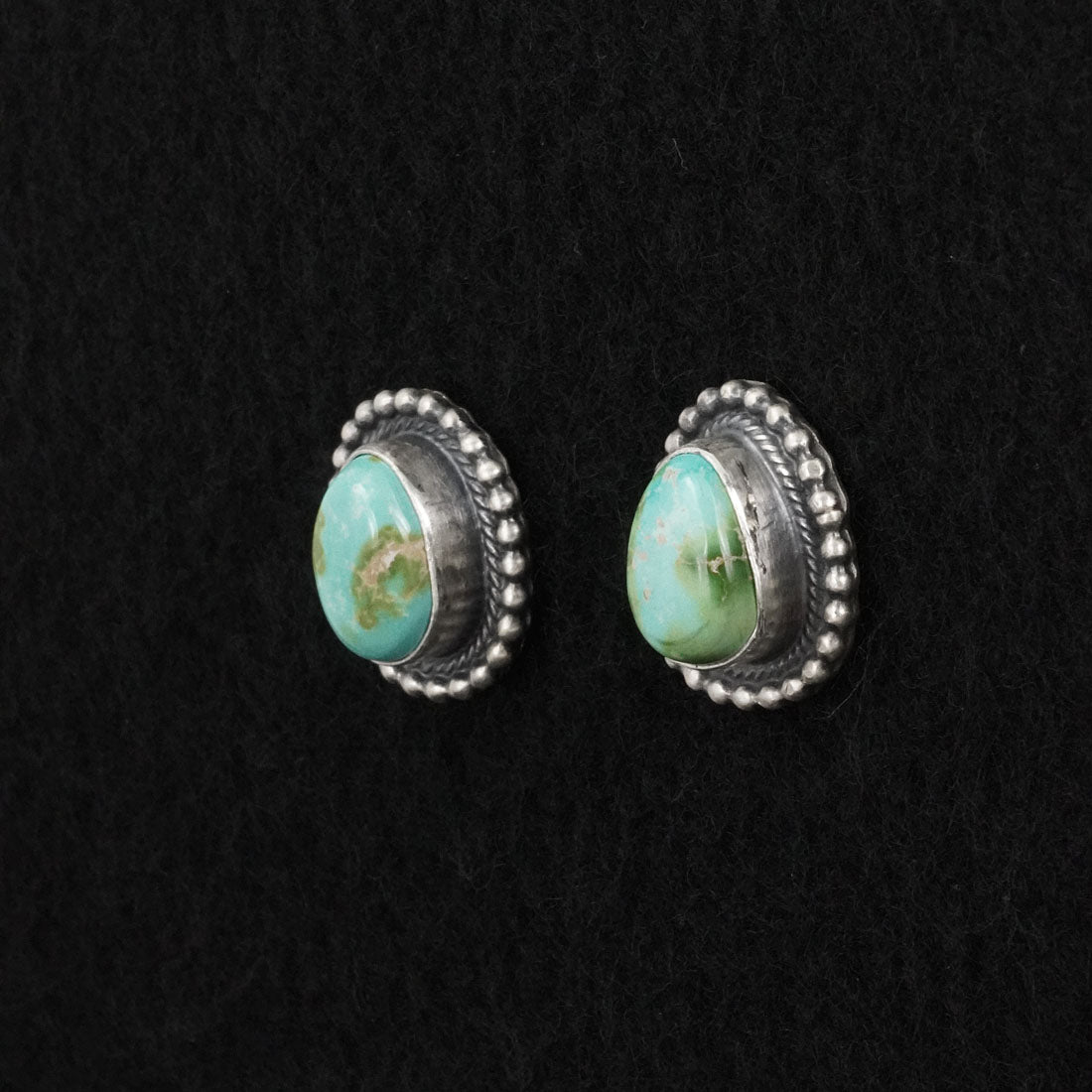Darrin Livingston Turquoise & Sterling Silver Squash Blossom Necklace Set