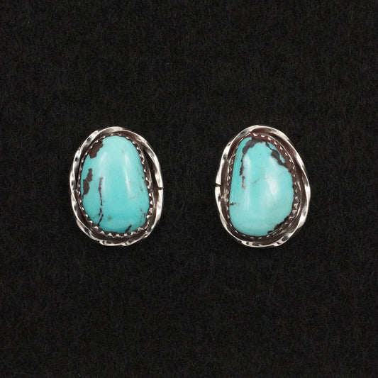 Ernest Hawthorne Turquoise & Sterling Silver Earrings