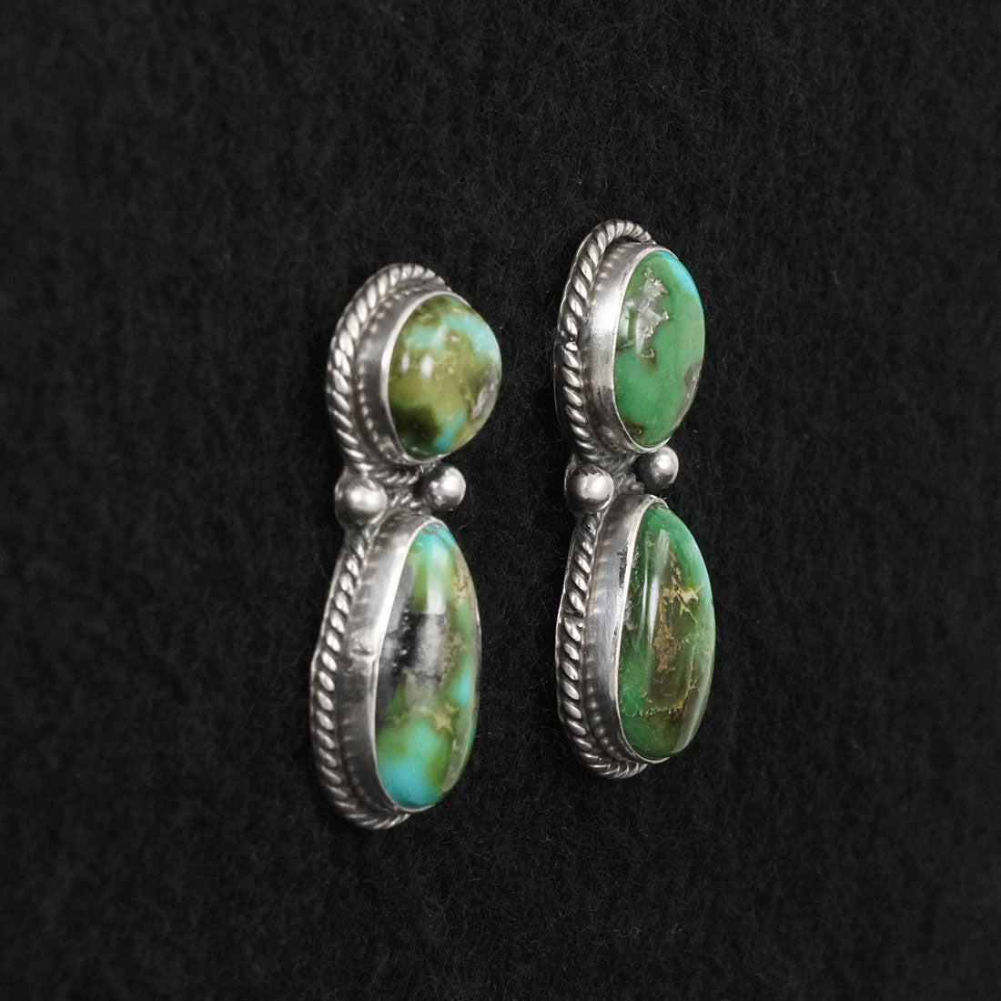 Eugene Gruber Turquoise & Sterling Silver Earrings