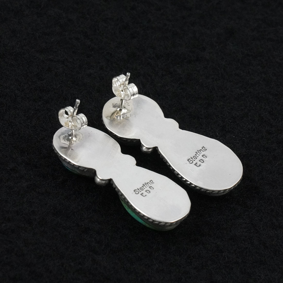 Eugene Gruber Turquoise & Sterling Silver Earrings