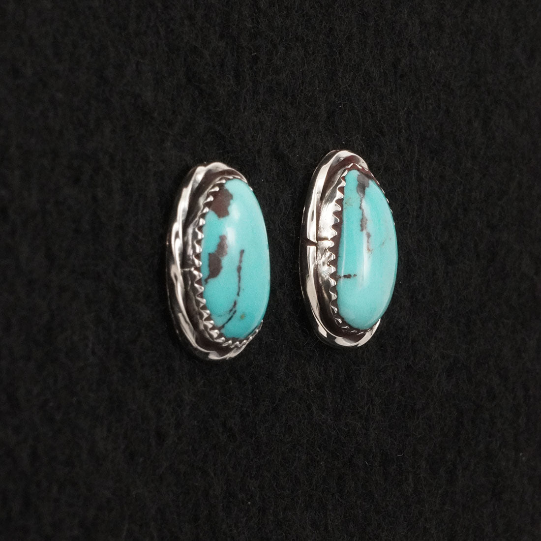 Ernest Hawthorne Turquoise & Sterling Silver Earrings