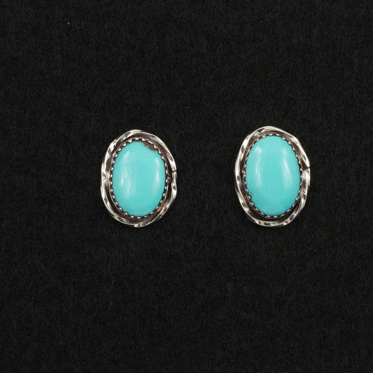 Ernest Hawthorne Turquoise & Sterling Silver Earrings