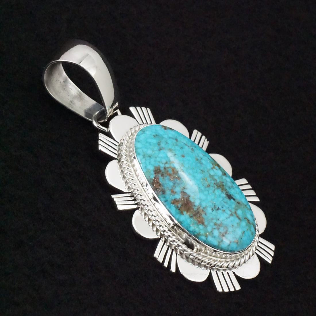 Paul Livingston Turquoise & Sterling Silver Pendant