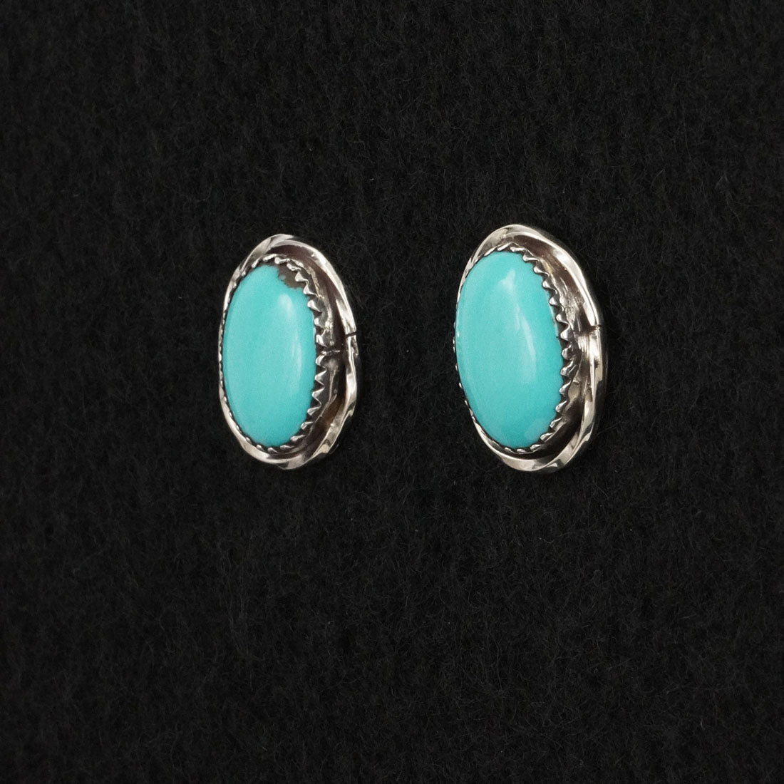 Ernest Hawthorne Turquoise & Sterling Silver Earrings