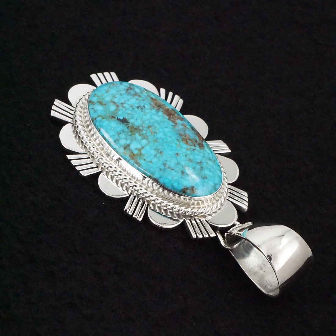 Paul Livingston Turquoise & Sterling Silver Pendant