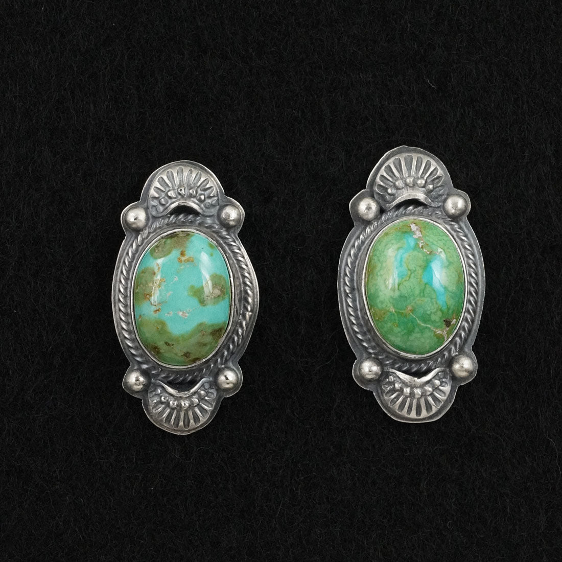 Randy Boyd Turquoise & Sterling Silver Squash Blossom Necklace Set