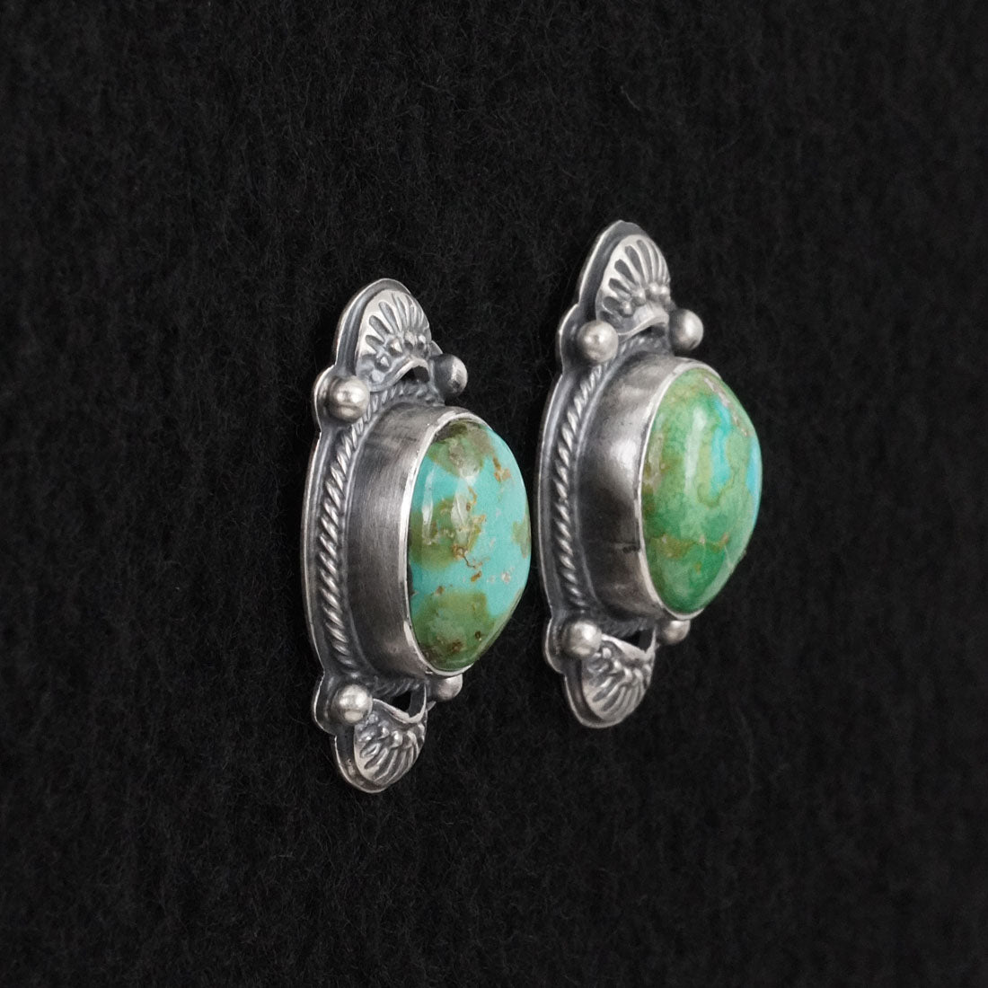 Randy Boyd Turquoise & Sterling Silver Squash Blossom Necklace Set