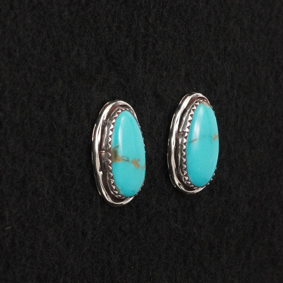 Ernest Hawthorne Turquoise & Sterling Silver Earrings