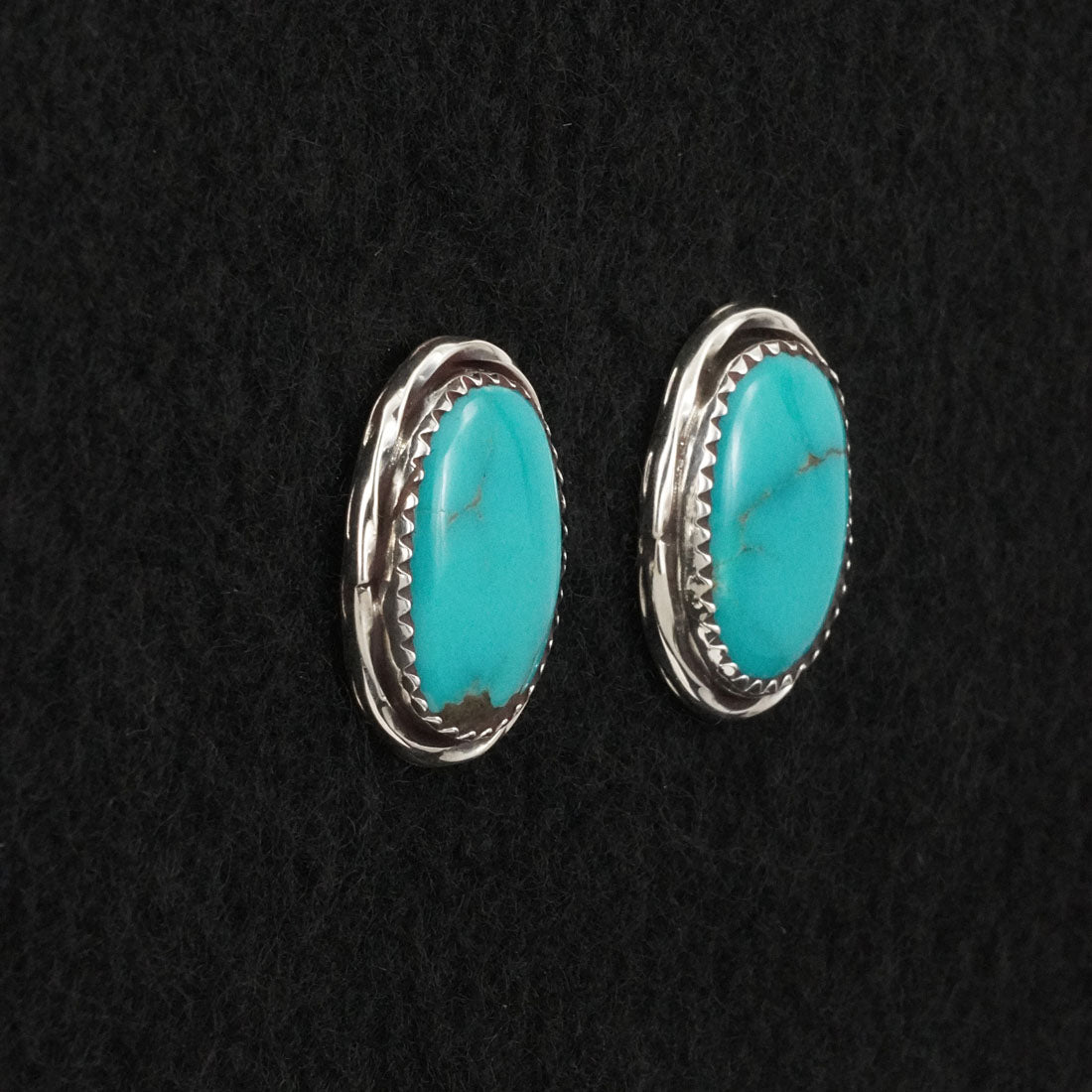 Ernest Hawthorne Turquoise & Sterling Silver Earrings