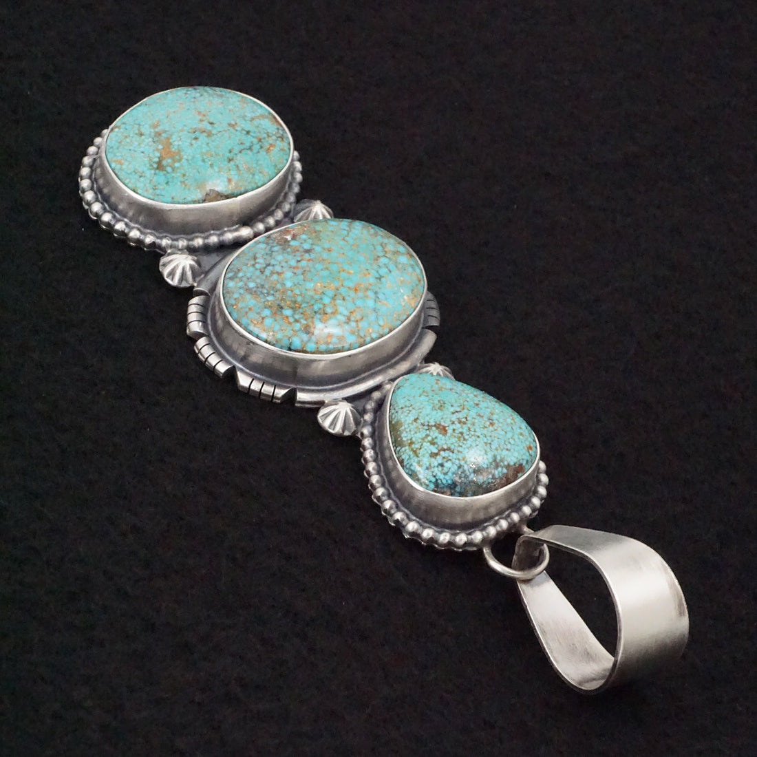 Randy Billy Turquoise & Sterling Silver Pendant