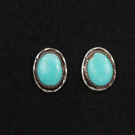 Ernest Hawthorne Turquoise & Sterling Silver Earrings