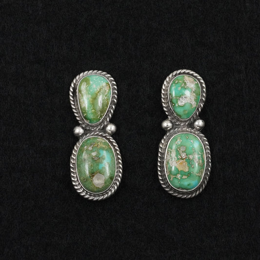 Eugene Gruber Turquoise & Sterling Silver Earrings